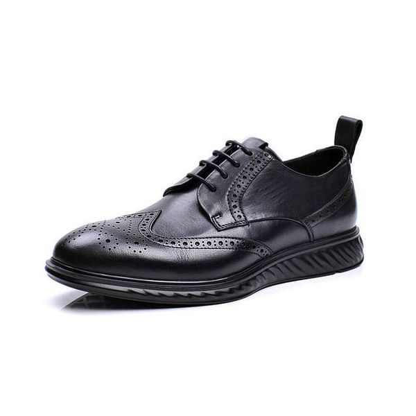 dress shoes men genuine wingtip leather oxford retro working for male lace up party oxfords, Black
dress shoes men genuine wingtip leather oxford retro working for male lace up party oxfords, Black
