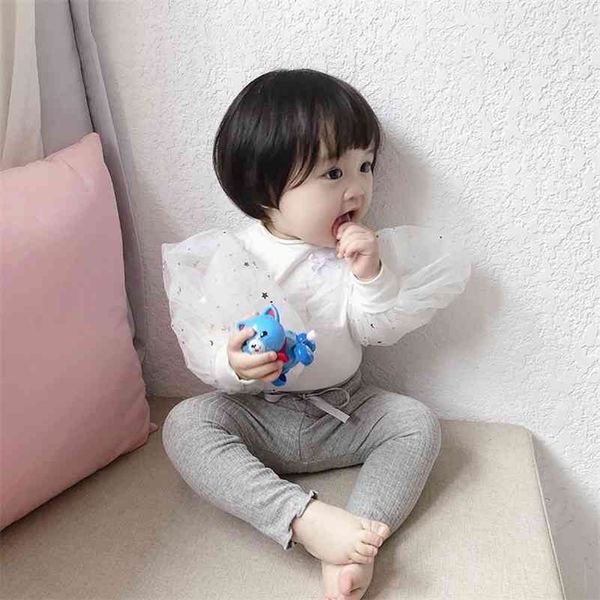 spring cute baby girls bling mesh patchwork t shirts kids cotton fashion princess clothes 0-4y 210708, Blue
spring cute baby girls bling mesh patchwork t shirts kids cotton fashion princess clothes 0-4y 210708, Blue