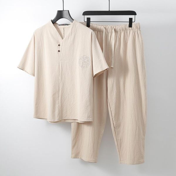 men's tracksuits clothing large size tracksuit husband 2021 summer suit linen t-shirt fashion male set chinese style 8xl 9xl plus two p, Gray
men's tracksuits clothing large size tracksuit husband 2021 summer suit linen t-shirt fashion male set chinese style 8xl 9xl plus two p, Gray