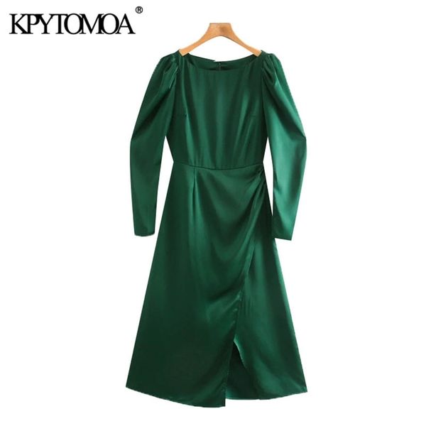 women chic fashion soft touch front slit midi dress vintage long sleeve back zipper female dresses vestidos mujer 210420, Black;gray
women chic fashion soft touch front slit midi dress vintage long sleeve back zipper female dresses vestidos mujer 210420, Black;gray
