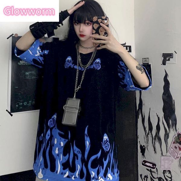 t-shirt korean version of ins harajuku dark butterfly flame printing loose wild couple short-sleeved tshirt female tide women's, White
t-shirt korean version of ins harajuku dark butterfly flame printing loose wild couple short-sleeved tshirt female tide women's, White