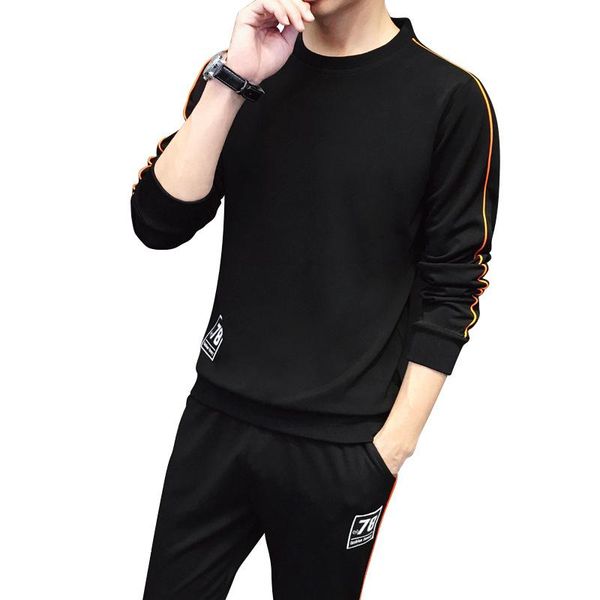 men's tracksuits sportswear autumn winter men 's casual suit long sleeve 2 piece sets sweater slim round neck sports, Gray
men's tracksuits sportswear autumn winter men 's casual suit long sleeve 2 piece sets sweater slim round neck sports, Gray