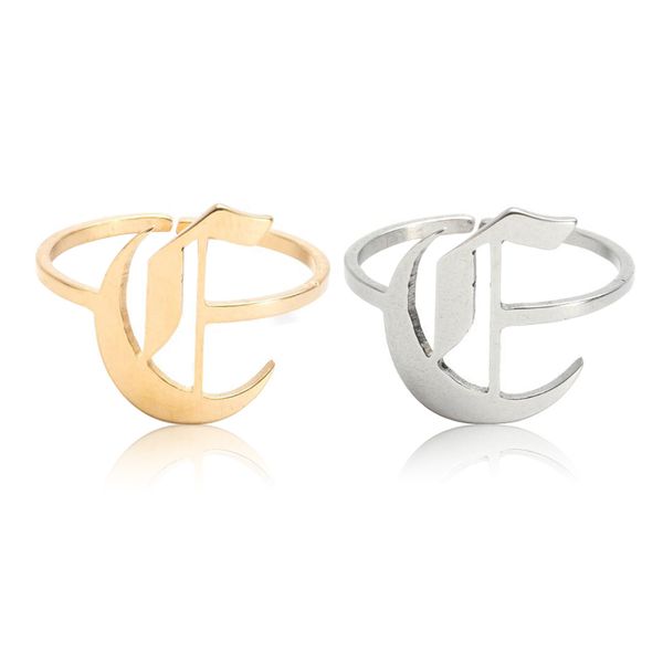 kimter fashion stainless steel ring hollow letter adjustable couple rings creative a to z english finger open band q193fz, Silver
kimter fashion stainless steel ring hollow letter adjustable couple rings creative a to z english finger open band q193fz, Silver