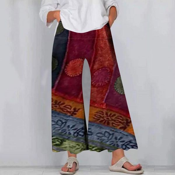 women pants summer 2021 leg fashion folk print wide-leg printed sports running casual long plus size women's leggings, Black
women pants summer 2021 leg fashion folk print wide-leg printed sports running casual long plus size women's leggings, Black