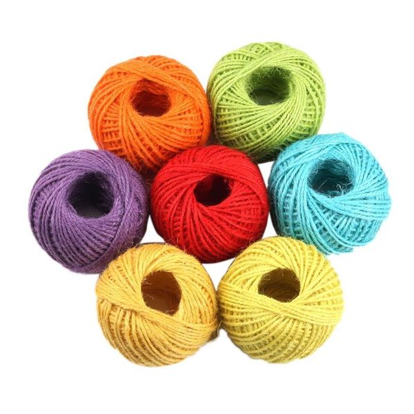 yarn 50m 2mm natural burlap hessian jute twine cord rope string color gift diy packing strings christmas party supplies decor, Black;white
yarn 50m 2mm natural burlap hessian jute twine cord rope string color gift diy packing strings christmas party supplies decor, Black;white