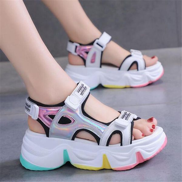 fashion women platform open toed sandals summer comfortable 6cm wedges ladies casual shoes chunky gladiator, Black
fashion women platform open toed sandals summer comfortable 6cm wedges ladies casual shoes chunky gladiator, Black