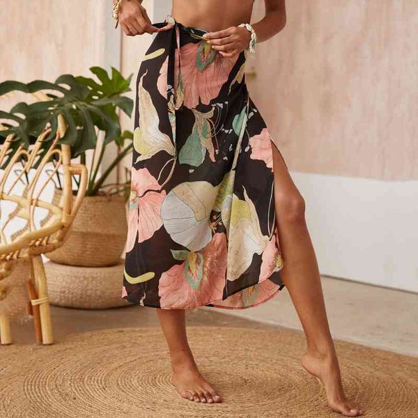 floral print chiffon long womens skirt summer stylish midiskirt one-piece lace-up wrap holiday suntan beach skirts sexy, Black
floral print chiffon long womens skirt summer stylish midiskirt one-piece lace-up wrap holiday suntan beach skirts sexy, Black