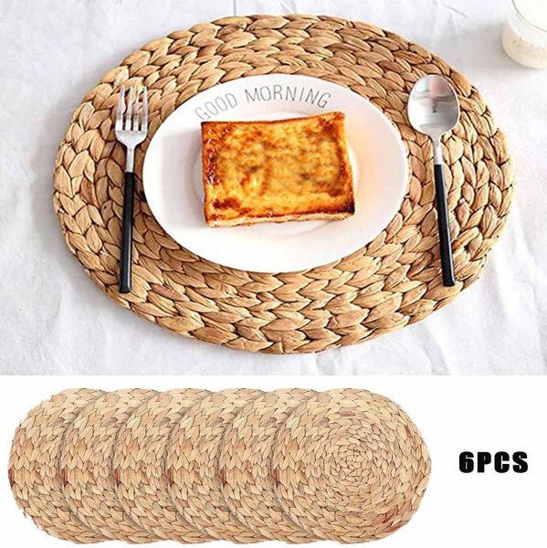 mats & pads kitchen 6 pack natural water hyacinth weave placemat round rattan tablemats gadgets and accessories#yl10
mats & pads kitchen 6 pack natural water hyacinth weave placemat round rattan tablemats gadgets and accessories#yl10