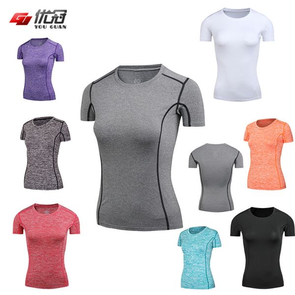 yoga leisure fitness spring running sports tights high elastic speed dry short sleeve training clothes for women, Gray
yoga leisure fitness spring running sports tights high elastic speed dry short sleeve training clothes for women, Gray
