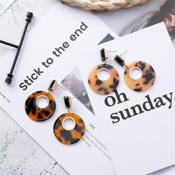 korean personality leopard retro geometric round acrylic earrings fashion metal circle resin women jewelry gifts dangle & chandelier, Silver
korean personality leopard retro geometric round acrylic earrings fashion metal circle resin women jewelry gifts dangle & chandelier, Silver