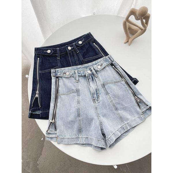 women's shorts 2021 high waist summer women denim vintage female blue wide leg jeans casual ladies n05, White;black
women's shorts 2021 high waist summer women denim vintage female blue wide leg jeans casual ladies n05, White;black