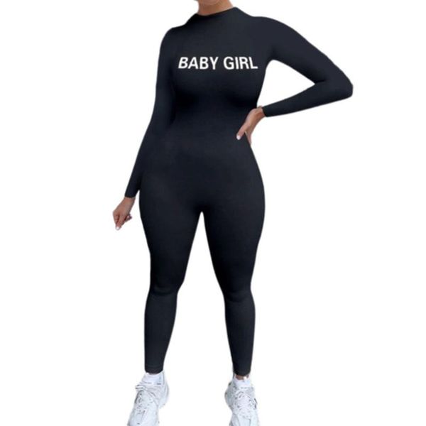 women's jumpsuits & rompers 2021 style sports romper long sleeve autumn fall jumpsuit elastic waist letters printed gym yoga running we, Black;white
women's jumpsuits & rompers 2021 style sports romper long sleeve autumn fall jumpsuit elastic waist letters printed gym yoga running we, Black;white