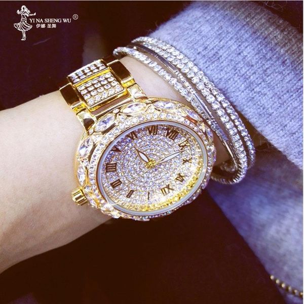 wristwatches watches for women full of rhinestones gold quartz watch roman numerals dial clock ladies gifts montre femme, Slivery;brown
wristwatches watches for women full of rhinestones gold quartz watch roman numerals dial clock ladies gifts montre femme, Slivery;brown