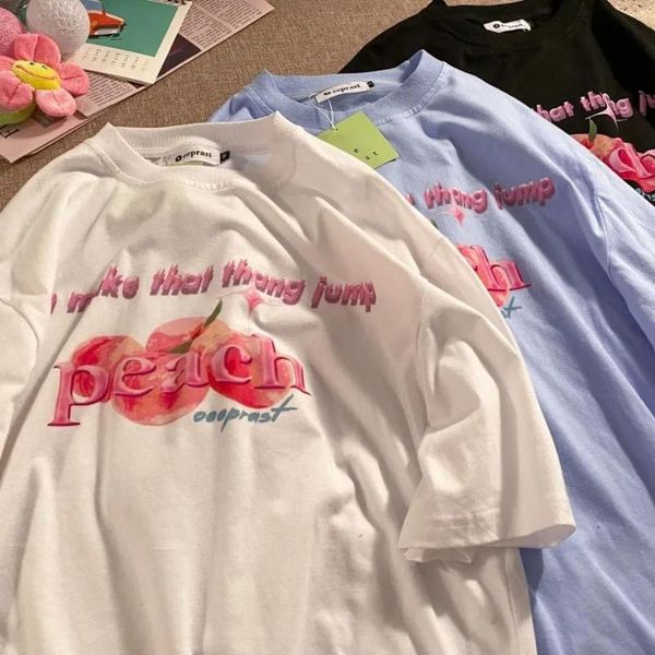 women's t-shirt 100% cotton casual japanese super cute peach short-sleeved female summer loose half-sleeved large size -xxl, White
women's t-shirt 100% cotton casual japanese super cute peach short-sleeved female summer loose half-sleeved large size -xxl, White