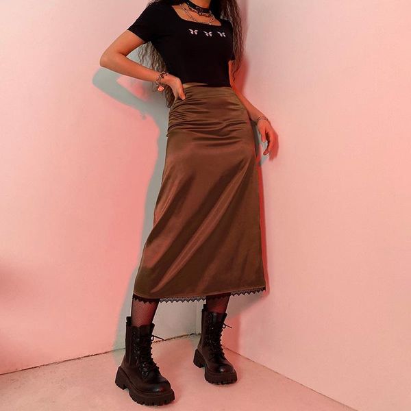 fashion spring street skirt womens vintage high waist solid long skirts romantic wavy female, Black
fashion spring street skirt womens vintage high waist solid long skirts romantic wavy female, Black
