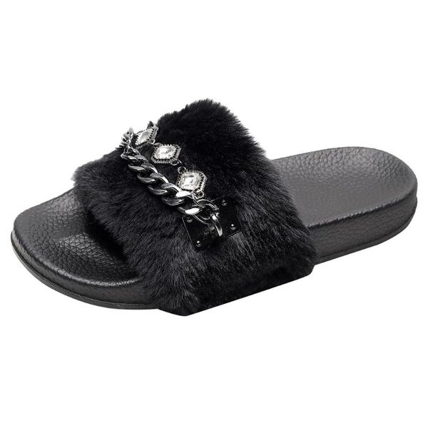 slippers women furry cute plush flip flops flat open-toed rhinestone beach shoes woman zapatos de mujer #lr5, Black
slippers women furry cute plush flip flops flat open-toed rhinestone beach shoes woman zapatos de mujer #lr5, Black