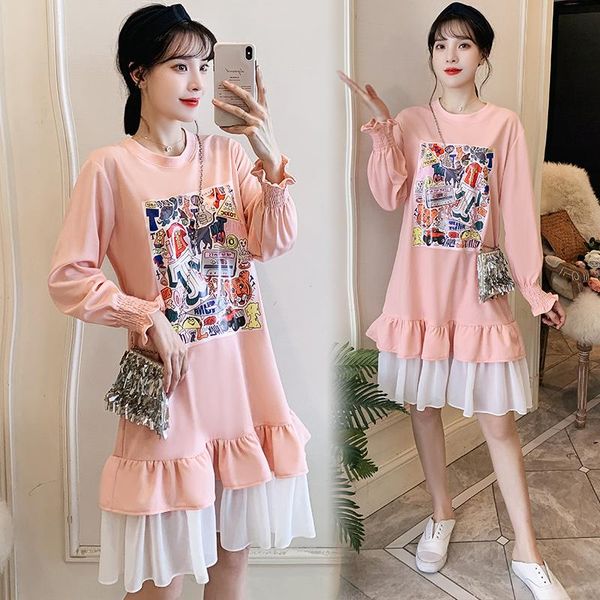 maternity dresses 1612# clothes spring autumn cotton long sleeves printed dress loose stylish for pregnant women mom, White
maternity dresses 1612# clothes spring autumn cotton long sleeves printed dress loose stylish for pregnant women mom, White