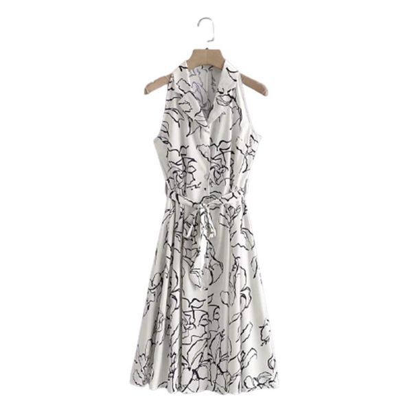 casual dresses 2021 summer beach style women vintage line print sleeveless dress female slim belt single-breasted mini, Black;gray
casual dresses 2021 summer beach style women vintage line print sleeveless dress female slim belt single-breasted mini, Black;gray