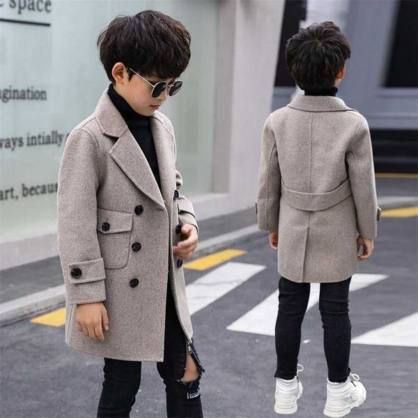 fashion winter woolen coat for 4-14 boys turn collar double breasted big pockets thick plus cotton jacket 211011, Blue;gray
fashion winter woolen coat for 4-14 boys turn collar double breasted big pockets thick plus cotton jacket 211011, Blue;gray