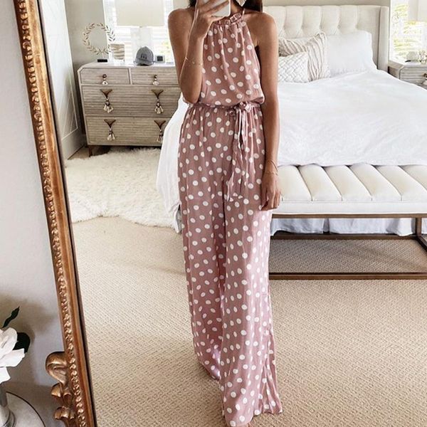 women's jumpsuits & rompers polka dot sleeveless summer women casual one piece overalls, Black;white
women's jumpsuits & rompers polka dot sleeveless summer women casual one piece overalls, Black;white