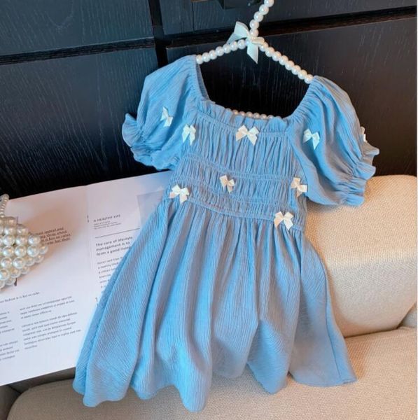 style girls bow dress fashion summer cotton dresses 1-6 years cy971 girl's, Red;yellow
style girls bow dress fashion summer cotton dresses 1-6 years cy971 girl's, Red;yellow