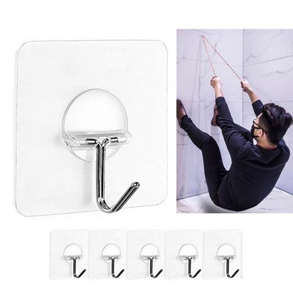 6pcs wall hooks transparent self-adhesive plastic well-matched stainless steel suckers hangers for home & rails
6pcs wall hooks transparent self-adhesive plastic well-matched stainless steel suckers hangers for home & rails