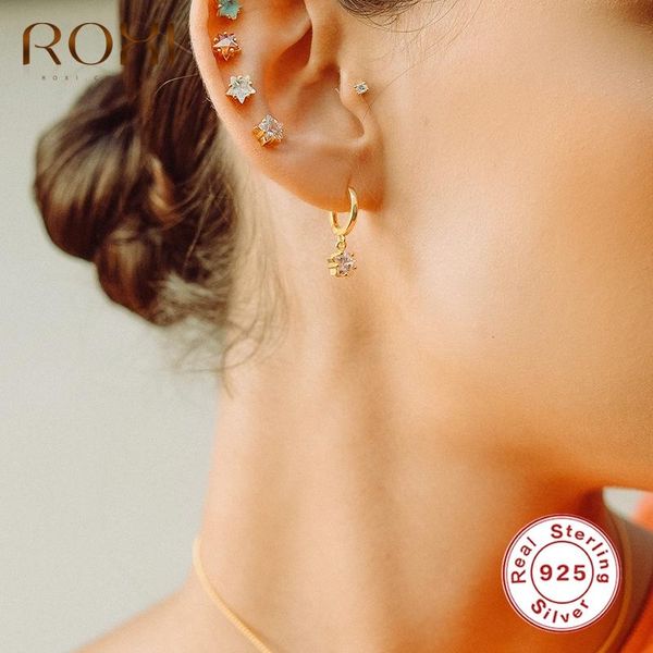hoop & huggie roxi five-pointed star crystals earrings for women drop wedding cartilage 925 sterling silver jewelry pendientes, Golden;silver
hoop & huggie roxi five-pointed star crystals earrings for women drop wedding cartilage 925 sterling silver jewelry pendientes, Golden;silver