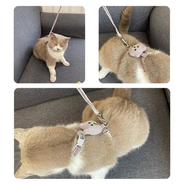 cat collars & leads adjustable h-shaped vest harnesse with cute bear harness and leash set for walking escape proof soft comfortable
cat collars & leads adjustable h-shaped vest harnesse with cute bear harness and leash set for walking escape proof soft comfortable