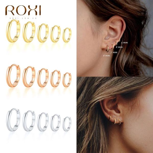 hoop & huggie roxi vintage glossy geometry round circle 925 sterling silver earrings for women kolczyki damskie earring pendientes mujer, Golden;silver
hoop & huggie roxi vintage glossy geometry round circle 925 sterling silver earrings for women kolczyki damskie earring pendientes mujer, Golden;silver