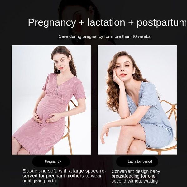 maternity dresses pregnancy summer postpartum breastfeeding clothing modal soild v-neck dress nursing mother outwear nightwear, White
maternity dresses pregnancy summer postpartum breastfeeding clothing modal soild v-neck dress nursing mother outwear nightwear, White
