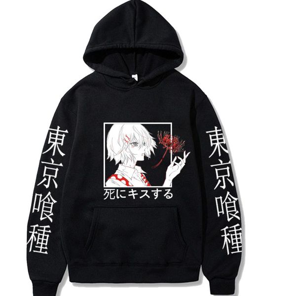 men's hoodies & sweatshirts anime tokyo ghoul juzo suzuya/rei print hoody sweatshirt men harajuku manga cartoon horror graphics winter, Black
men's hoodies & sweatshirts anime tokyo ghoul juzo suzuya/rei print hoody sweatshirt men harajuku manga cartoon horror graphics winter, Black