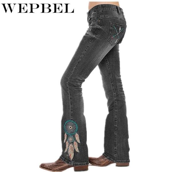 women vintage flare jeans female fashion trousers ladies elegant embroidery high waist skinny long pants women's, Blue
women vintage flare jeans female fashion trousers ladies elegant embroidery high waist skinny long pants women's, Blue