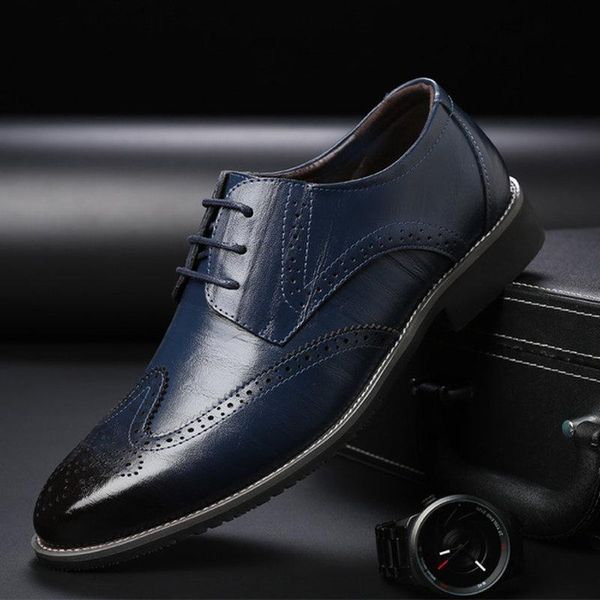 dress shoes luxury designer formal men genuine leather classic brogue flats oxfords for wedding office business, Black
dress shoes luxury designer formal men genuine leather classic brogue flats oxfords for wedding office business, Black