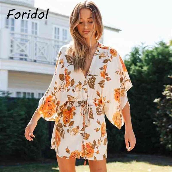 v neck summer loose dress women floral print boho beach sundress cover up casual short mini for 210427, Black;gray
v neck summer loose dress women floral print boho beach sundress cover up casual short mini for 210427, Black;gray