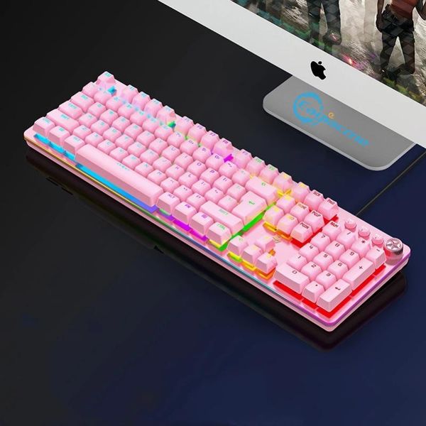wired gaming mechanical keyboard rgb backlit/side light 104 keys blue switch gamer keyboards for tablet deskrussian sticker
wired gaming mechanical keyboard rgb backlit/side light 104 keys blue switch gamer keyboards for tablet deskrussian sticker