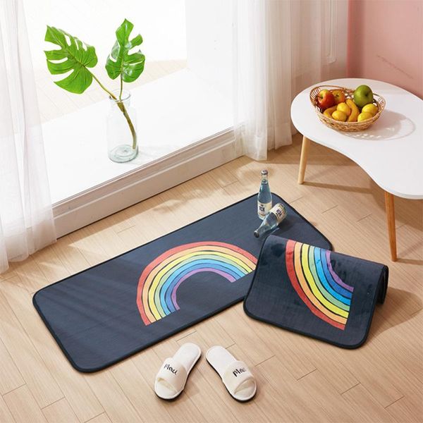 household carpet two-piece rectangle rainbow pattern kitchen entrance door living room decor non-slip thick chic rugs carpets
household carpet two-piece rectangle rainbow pattern kitchen entrance door living room decor non-slip thick chic rugs carpets