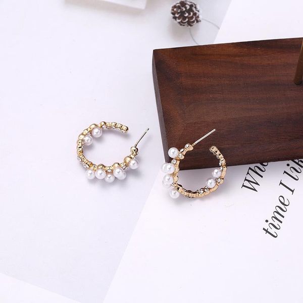 hoop & huggie 2021 baroque vintage c shape earrings for women handmade rhinestone simulated pearl circle jewelry pendientes gifts, Golden;silver
hoop & huggie 2021 baroque vintage c shape earrings for women handmade rhinestone simulated pearl circle jewelry pendientes gifts, Golden;silver