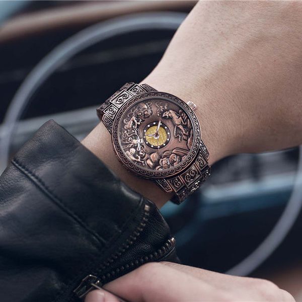 european and american fashion highend new retro mens watch quartz watch carved pattern bronze watch business formal wear noble luxury, Slivery;brown
european and american fashion highend new retro mens watch quartz watch carved pattern bronze watch business formal wear noble luxury, Slivery;brown