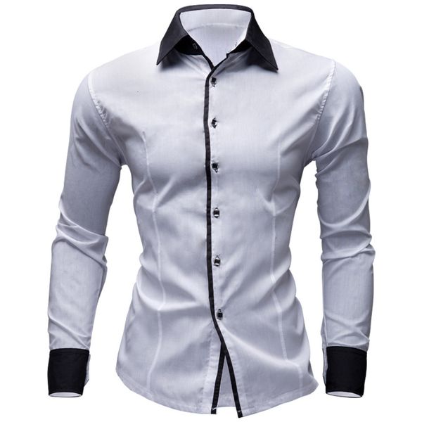 men's wholesale- wj brand solid spring autumn cotton dress mens casual shirt long sleeve fashion men slim fit social business shirts cc, White;black
men's wholesale- wj brand solid spring autumn cotton dress mens casual shirt long sleeve fashion men slim fit social business shirts cc, White;black