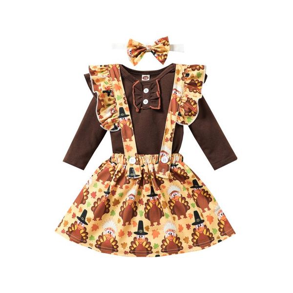 clothing sets thanksgiving born baby girl long sleeve cotton bodysuit turkey print suspender skirt headband 3pcs set, White
clothing sets thanksgiving born baby girl long sleeve cotton bodysuit turkey print suspender skirt headband 3pcs set, White