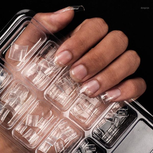 transparent faux nails accessories half nail tips 100p french tip short square full cover press on nails1, Red;gold
transparent faux nails accessories half nail tips 100p french tip short square full cover press on nails1, Red;gold