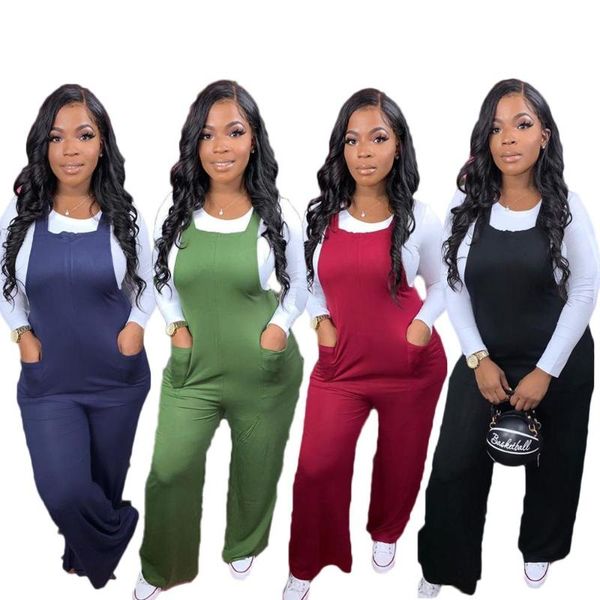 women's jumpsuits & rompers dpsde 2021 women spring casual tooling style sleeveless condole belt pockets long pants, Black;white
women's jumpsuits & rompers dpsde 2021 women spring casual tooling style sleeveless condole belt pockets long pants, Black;white