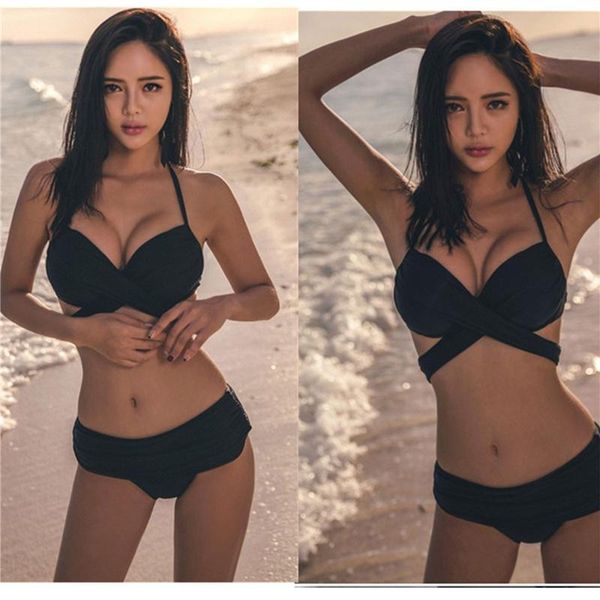 women's swimwear triangle bikini set women solid bathing suit summer beach wear female low waist red swimsuit biquini, White;black
women's swimwear triangle bikini set women solid bathing suit summer beach wear female low waist red swimsuit biquini, White;black