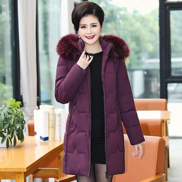 women's down & parkas winter long jacket office ladies hooded slim woman with fur collar solid plus size thick female coat ulx5, Black
women's down & parkas winter long jacket office ladies hooded slim woman with fur collar solid plus size thick female coat ulx5, Black