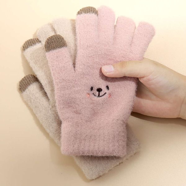 gloves women' autumn and winter knitted lovely wool cold proof warm plush thickened touch screen, Blue;gray
gloves women' autumn and winter knitted lovely wool cold proof warm plush thickened touch screen, Blue;gray
