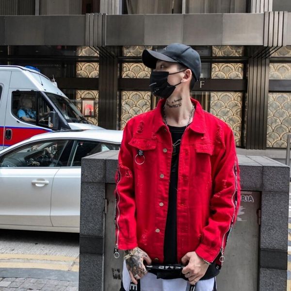 men's jackets men denim jacket trend solid color jean coat hip hop casual long sleeve designer 5hmq, Black;brown
men's jackets men denim jacket trend solid color jean coat hip hop casual long sleeve designer 5hmq, Black;brown