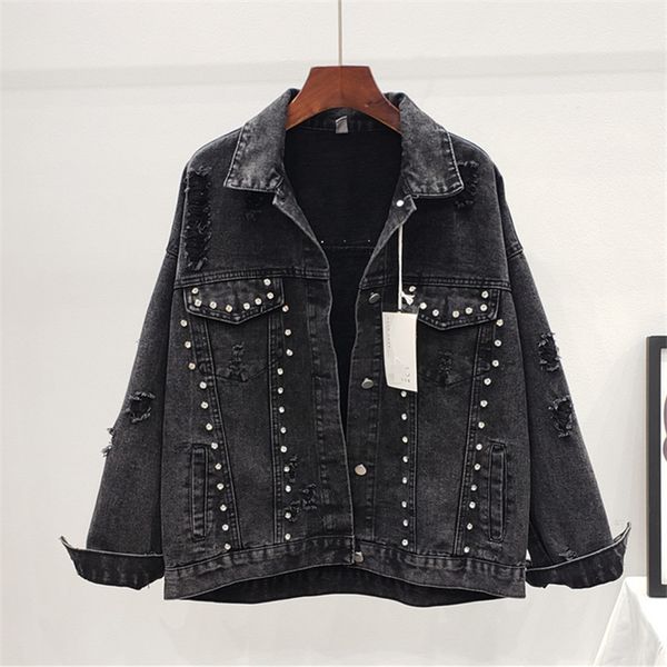 women's jackets female streetwear jacket, black fashion denim jacket with frizzy rhinestones jacket. washed jeans. torn a9o2, Black;brown
women's jackets female streetwear jacket, black fashion denim jacket with frizzy rhinestones jacket. washed jeans. torn a9o2, Black;brown