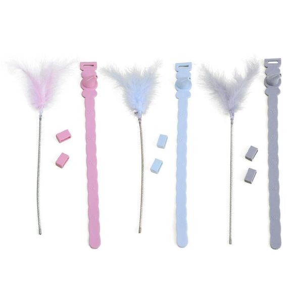cat toys spring teaser interactive faux feather wand pet hunting toy with collar training favors
cat toys spring teaser interactive faux feather wand pet hunting toy with collar training favors