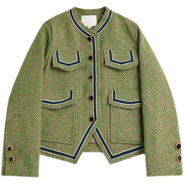 women's jackets retro women 2021 coat french autumn winter cilantro clashing cardigan short jacket fall v-neck coats, Black;brown
women's jackets retro women 2021 coat french autumn winter cilantro clashing cardigan short jacket fall v-neck coats, Black;brown