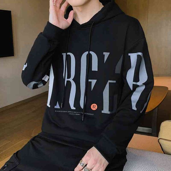 autumn 2020 hooded pullover men's fashion korean loose casual long sleeve spring and autumn jacket, Black
autumn 2020 hooded pullover men's fashion korean loose casual long sleeve spring and autumn jacket, Black